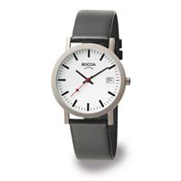 Boccia Sporty Titanium Black Leather Watch - 3538-01